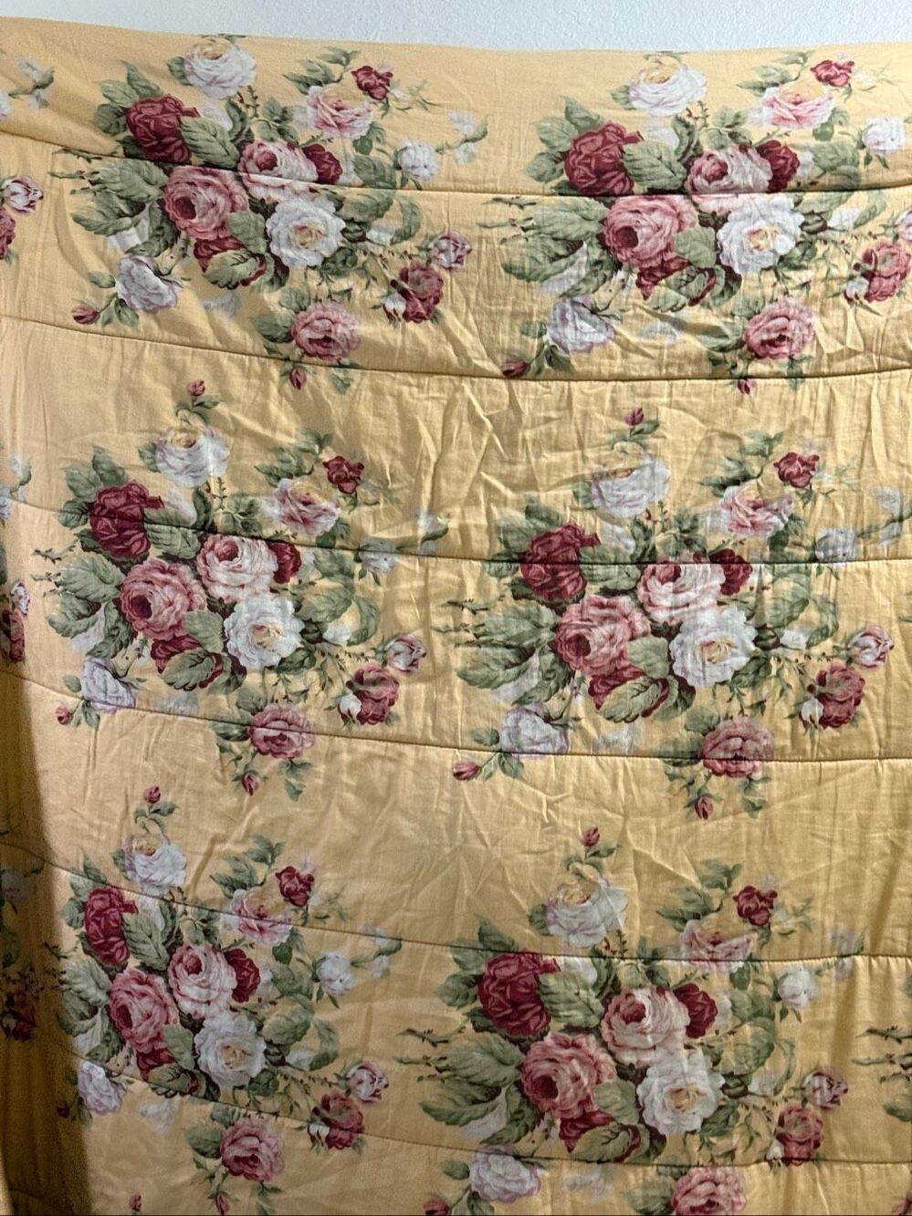 Ralph Lauren Full/Queen Size Comforter Sophie Brooke Yellow Floral Retired